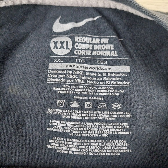 Nike Regular Fit‎ Mens XXL 2XL Swoosh Graphic Logo Retro Ice Pyramid Cotton Crew - Picture 4 of 6